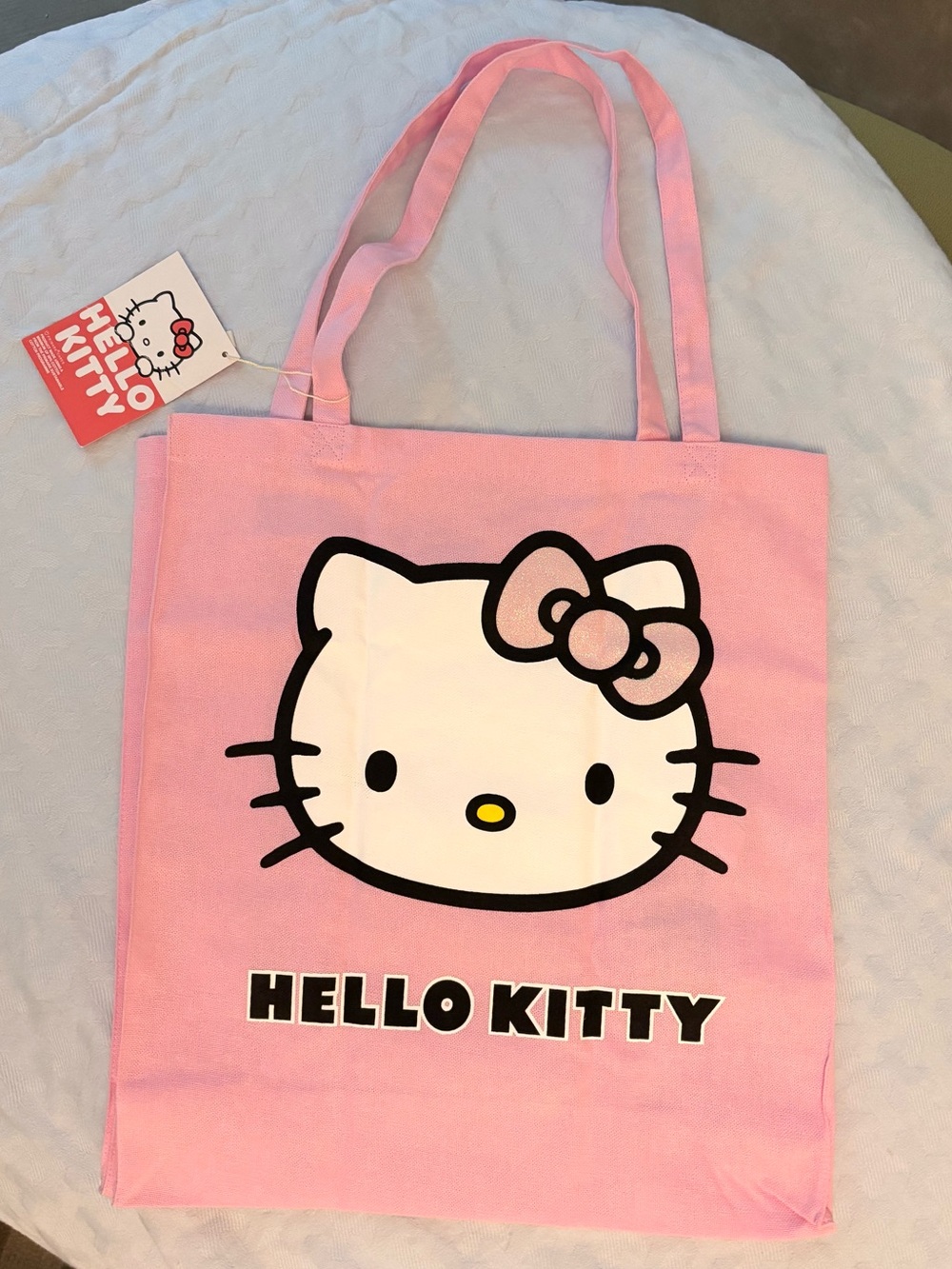 Primark Sanrio Hello Kitty Pink Reusable Tote Bag New NWT 14”x16”x4.5”